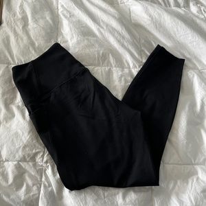 Black High Waisted Danskin Leggings with Pockets